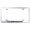 Chrome, variant on Dodge Charger Laser Etched Logo Wide Body License Plate Frame (Chrome)