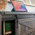 thumbnail image 5 of OKD Modern Farmhouse Full Platform Bed with Bookcase Headboard Storage and Charging Station,No Box Spring Needed, Dark Rustic Oak, 5 of 8