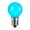 Teal, variant on Vickerman G30 Orange Ceramic LED Nickel Base Bulb E12, 120V, .6 Watts, Dimmable, 25 Bulbs per Pack
