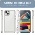 thumbnail image 2 of Dteck for iPhone 16 Plus Slim Clear Back Case, Shockproof Lightweight Crystal Transparent Acrylic Back Soft TPU Rubber Bumper Hybrid Case, Clear, 2 of 8
