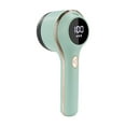 thumbnail image 2 of Quitapelusas eléctrico, afeitadora de telas multiusos, capacidad de pelusa de 130ml, eliminador de pelusas recargable con 6 hojas para ropa de cama y , Verde Macarena Removedor eléctrico, 2 of 8