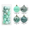 thumbnail image 2 of Mecorevxz 24Pcs 1.5Inch Christmas Painted Plastic Balls Ornaments with Bucket for Christmas Tree Decorations,Christmas Pendant, 2 of 6