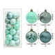 thumbnail image 3 of Set de adornos para bola de árbol de Navidad 24 piezas | Plástico indestructible | Rojo Verde Blanco Multicolor | 1,57" de diámetro | Acabados brillantes con purpurina mate | Easy Hang | Decoración, 3 of 6