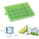 thumbnail image 4 of Juego de 2 bandejas de silicona para cubitos de hielo con tapas, moldes para cubitos de hielo de fácil liberación para whisky, comida para bebés, molde de silicona para pasteles, 4 of 5