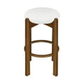 thumbnail image 3 of Tara Indoor Round Seat Bar Stool,Dark Walnut, 3 of 10