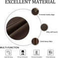 thumbnail image 4 of SMILETIME Brown 52 X 90in Velvet Curtains with Grommet, Thermal Insulated Soft Privacy Noise Reducing Light-filtering Velvet Drapes for Living Room, 2 Panels, 4 of 7