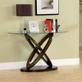 thumbnail image 4 of Furniture of America Darbunic Contemporary Wood Console Table in Dark Walnut, 4 of 5