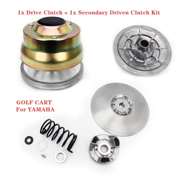 Golf Cart Drive Secondary Clutch Kit for Yamaha Gas G2 G8 G9 G16 G19 G20 G21 G22 4-Cycle 1985-2006 86 87 88 89 90 91 92 93 94 95 96 97 98 99 00 01 02 03 04 05 JN6-G6201-03  JN6-G6201-04 CP-0105  6893