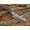 Grey, variant on 8" Long hand forged Damascus steel full tang Tanto blade custom made hunting Knife, Rose wood with Damascus Bolster, Cow hide leather sheath