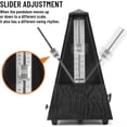 thumbnail image 7 of AODSK AS-33WB Mechanical Metronome,Universal Metronome for Piano,Guitar,Violin,Drums and Other Instruments,Standard,(Wood Grain Black), 7 of 7