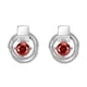 thumbnail image 1 of Pendientes Circón Rojo Joyería de Moda para Muchacha Mujer Sunnimix Pendientes redondos del zircon, 1 of 8