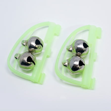 HONMEET Dual Alert Bells Fishing Pole Bell Iron 10Pcs