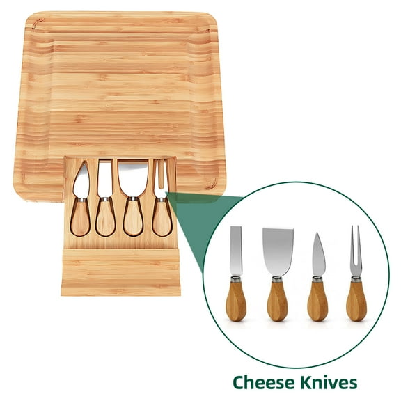 cheese board,Cheese Knives Utensil Drawer Party With 4 Set 4 Cheese With Hidden Knives Cheese