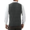 thumbnail image 4 of SAATLERI Mens Vests Casual V Neck Knitted Sleeveless Pullovers Knitwear Solid Plain Relaxed Fit All Match Sweater Tops, 4 of 6