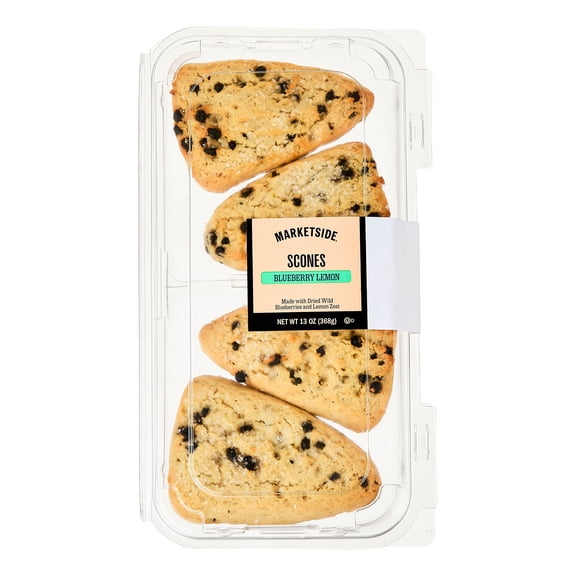 Marketside Blueberry Lemon Baked Scones 13 oz, 4 Count