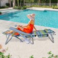 thumbnail image 2 of K-773 Chaise de Plage Pliante Portable avec Sangle de Sac à Dos et Sac Isotherme Chaise Longue Compacte Légère pour Camping Pêche Voyage Position Inclinable Réglable Cadre Durable, 2 of 9
