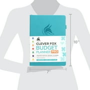 Clever Fox Budget Planner Pro - Financial Organizer + Cash Envelope Budget System. Monthly Finance Journal, Expense Tracker & Personal Account Book. Undated - Start Anytime. (7x10) - Turquoise