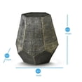 thumbnail image 5 of Steve Silver Donato Hexagon Brass Metal End Table, 5 of 5