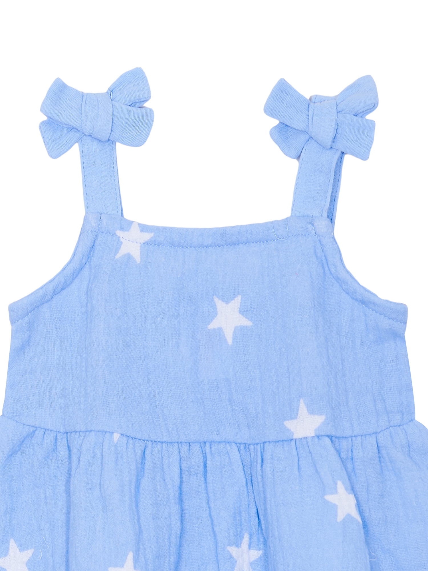 Way to Celebrate Baby and Toddler Girls Patriotic Americana Americana Dress, Sizes 12M-5T