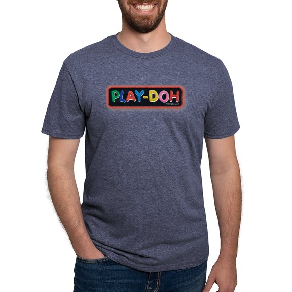 CafePress - Play Doh Stitched Logo T Shirt - Mens Tri-blend T-Shirt