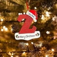 thumbnail image 4 of Colgante de letras navideñas, 26 letras, colgante de madera, bricolaje, nombre personalizado, alfabetos, decoración de letras, acentos de decoración del hogar, U, 4 of 5