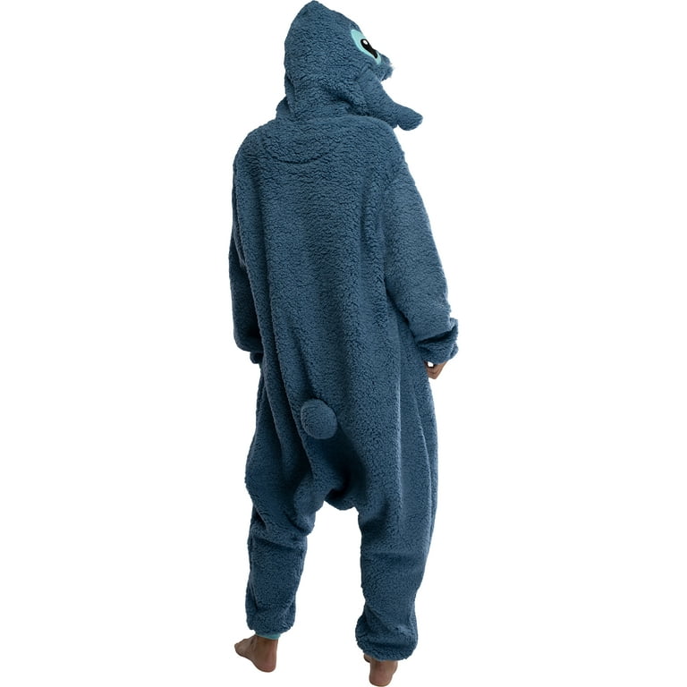 Disney Lilo Stitch Unisex Fleece One Piece Pajamas, Sizes S-XL 