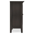 thumbnail image 5 of Simpli Home Amherst 32 inch Wide Solid Wood Transitional Low Storage Cabinet in Hickory Brown, 5 of 11