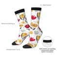 thumbnail image 2 of Yiaed Tulips Flowers Print Great elasticity Crew Socks Sports socks for Men and Women, 2 of 5