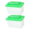 thumbnail image 5 of NICEXMAS 2Pcs Portable Reptile Travel Case Light Green Plastic Pet Transport Box, 5 of 8