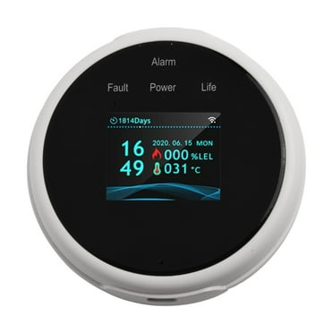 Smart Natural Gas Detector Wifi LCD Display Leak Alarm Sensor For Home Safety
