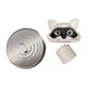 thumbnail image 4 of Portarrollos de papel higiénico con diseño de mapache, fácil instalación, ideal para regalo Blanco, 4 of 9