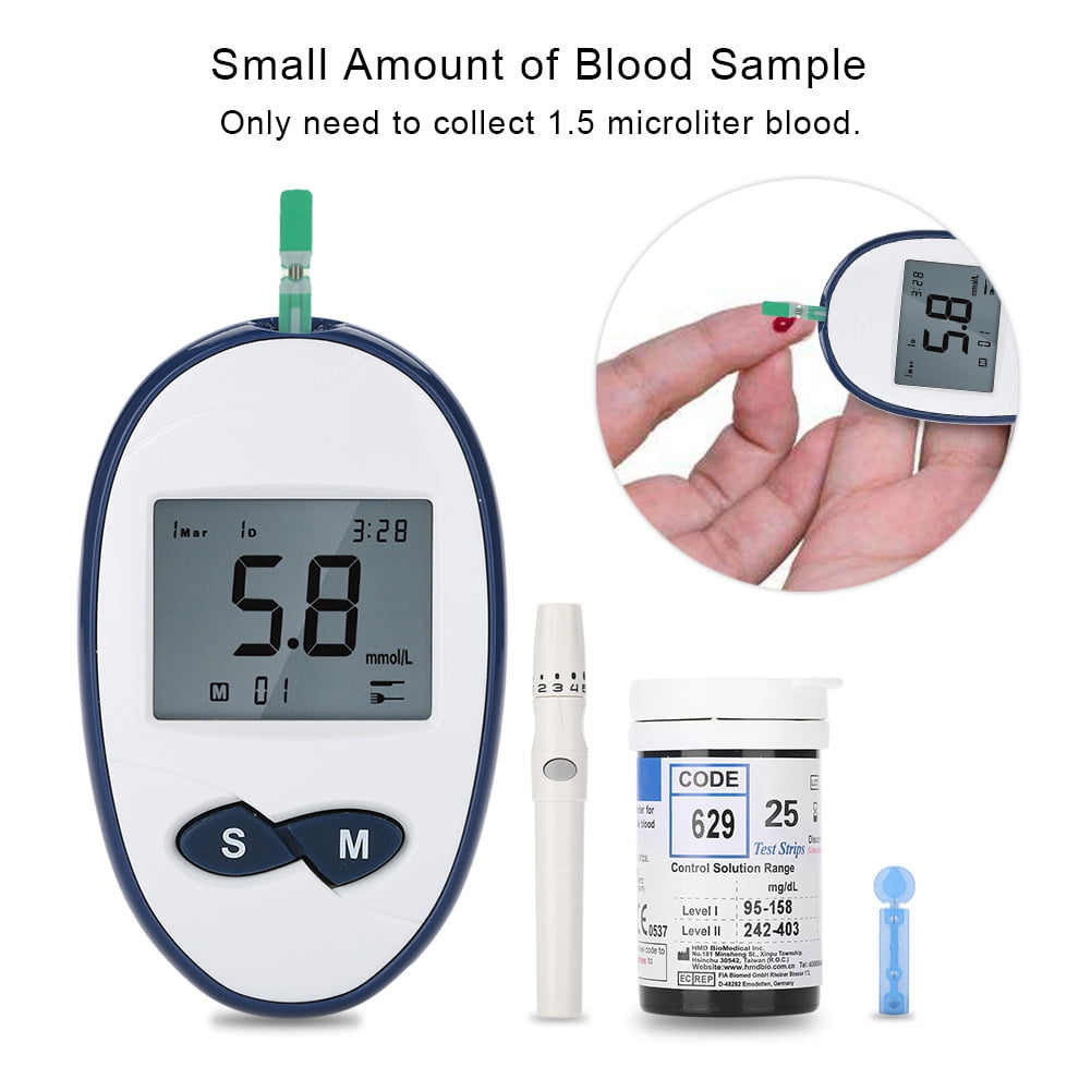Qiilu Blood Glucose Meter Kit Blood Glucose Monitoring with