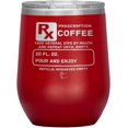 thumbnail image 1 of Prescription Coffee Rx Tumblers 12oz Wine Insulated Tumbler/Red, 1 of 1