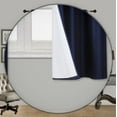thumbnail image 2 of 2 PANELS SILK BLACKOUT THERMAL GROMMET FOAM LINED WINDOW CURTAIN DRAPE BLA#, 2 of 4
