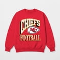thumbnail image 5 of Women's Gameday Couture Red Kansas City Chiefs Main Character Oversized Premium Drop Shoulder Sweatshirt, 5 of 5