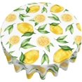 thumbnail image 3 of Lemon Tablecloth Round 60 Inch Ruitic Yellow Table Cloth Waterproof Fabric Farmhouse Tablecloths Decorative for Holiday Home Party Wedding Picnic, 3 of 6