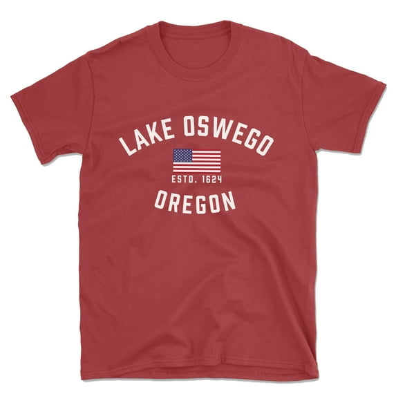 Lake Oswego Oregon Patriot Men's Cotton T-Shirt