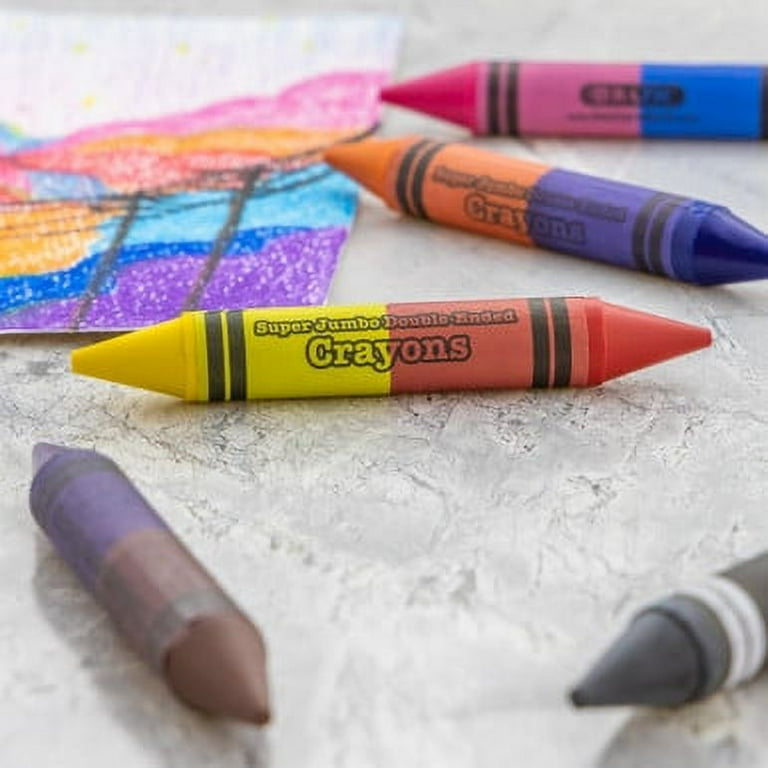 Bazic 8 Color Premium Super Jumbo Crayons