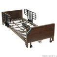 thumbnail image 1 of Delta Ultra Light Full Electric Low Hospital Bed with Half Rails and Innerspring Mattress -, 1 of 2