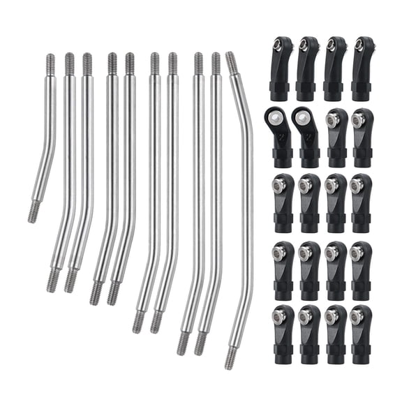 Upgrade Stainless Steel Steering Rod End Axial SCX10 II 1:10 RC for 313mm Wheelbase