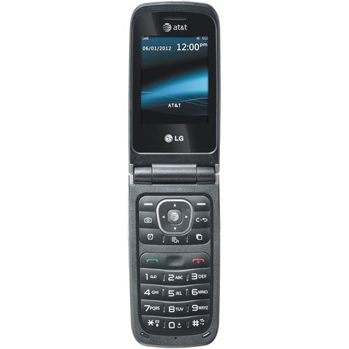 Refurbished LG A340 AT&T Flip Cell Phone Gray - 0 - 0