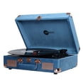 thumbnail image 3 of Arkrocket Curiosity Bluetooth Suitcase Turntable with Speakers, Blue Velvet, 3 of 5