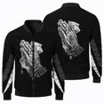 thumbnail image 3 of Nueva chaqueta de béisbol deportiva para exteriores para hombre, ropa de abrigo de moda informal con estampado de arte abstracto en 3D, chaqueta de vuelo para hombre, 3 of 4