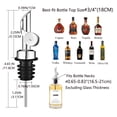thumbnail image 4 of Licor pesado Pafusen de Pour Spout, paquete de 12 unidades, plateado, con tapa automática, 4 of 9