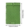 thumbnail image 2 of Cushion,Inflatable Sleeping Pad With Built In Foot Upgraded Durable Air Mattress For Camping Backpacking Hiking Compact Design Includes Carry Bag,Home Decor, 2 of 8