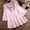 Pink womens tops, variant on up to 60% off Gifts Usmixi Womens Tops Vintage Embroidery Style Lace Hollowed Plus Size Swing Tunic Shirts Summer Cute Solid V-Neck 3/4 Sleeve Blouses Pink XXXL