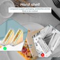 thumbnail image 3 of ERSAN-2 Pcs Triangle Sandwich Container, Sandwich Box Container, Reusable Sandwich Containers for Lunch Boxes, Sandwich Holder with Lid, Sandwich Container for Picnic Travel (Transparent), 3 of 4