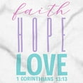 thumbnail image 2 of Christian Religion Faith Hope Love Unisex Fleece Graphic Zip Up Hoodie Brisco Brands 2X, 2 of 5