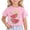a-Pink2913, variant on Boys Girls Kids Cute Watermelon Print Short Sleeve TShirt Crew Neck Casual Fruit Graphic Tee For Summer Daily Wear Soft Top