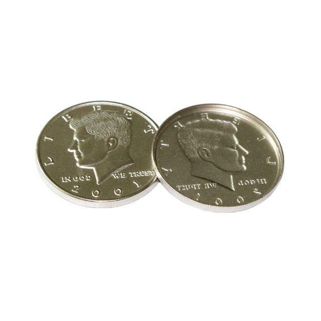 Truco expandido de metal con forma de moneda Shell con forma de moneda de medio dólar